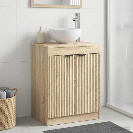 vidaXL Bathroom Cabinet Sonoma Oak 54 x 41 x 70 cm Engineered Wood