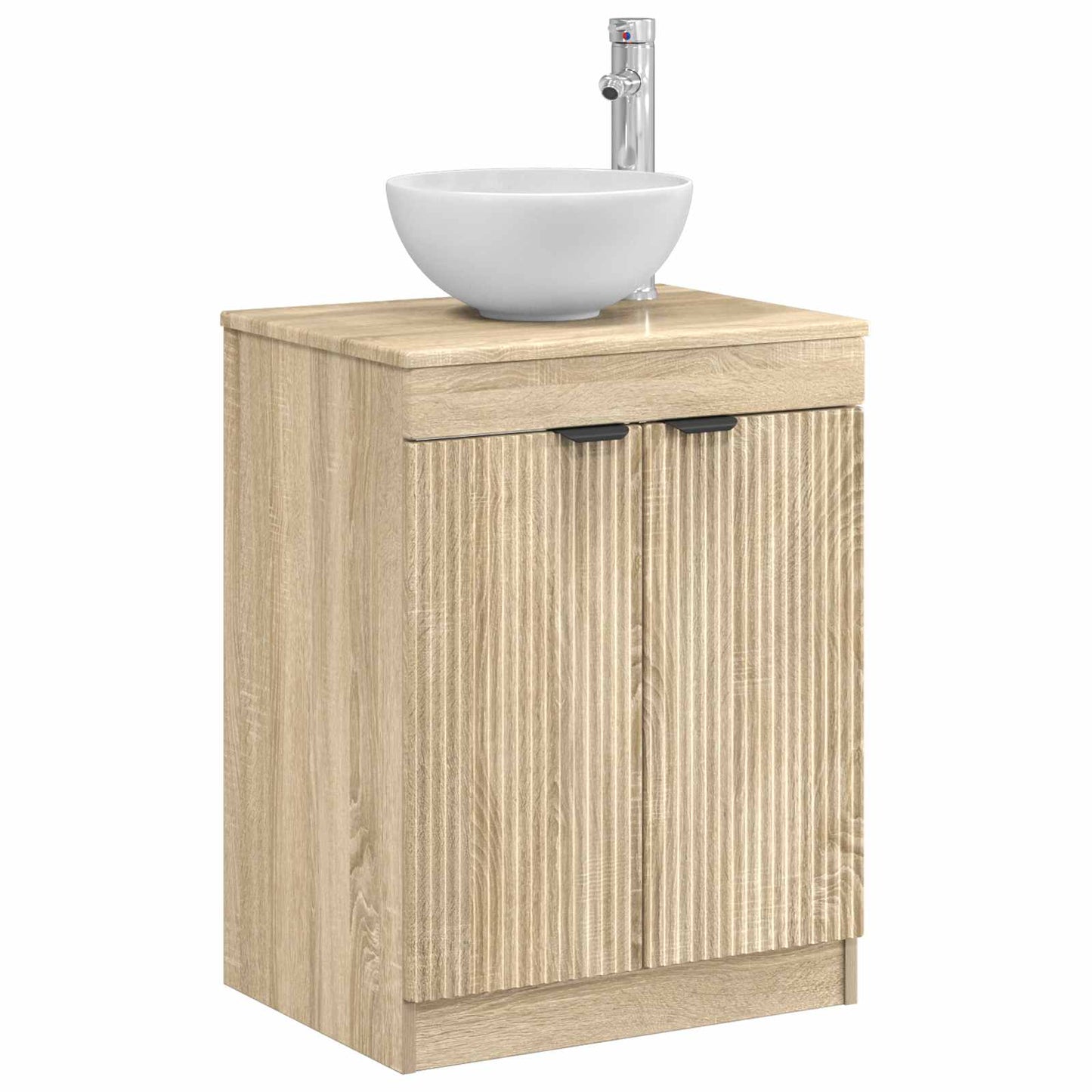 vidaXL Bathroom Cabinet Sonoma Oak 54 x 41 x 70 cm Engineered Wood