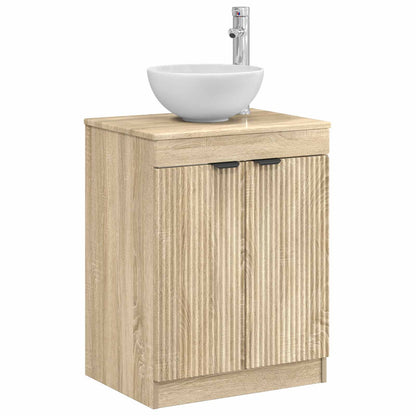 vidaXL Bathroom Cabinet Sonoma Oak 54 x 41 x 70 cm Engineered Wood