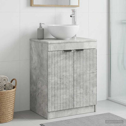 vidaXL Bathroom Cabinet Concrete Grey 54 x 41 x 70 cm Engineered Wood