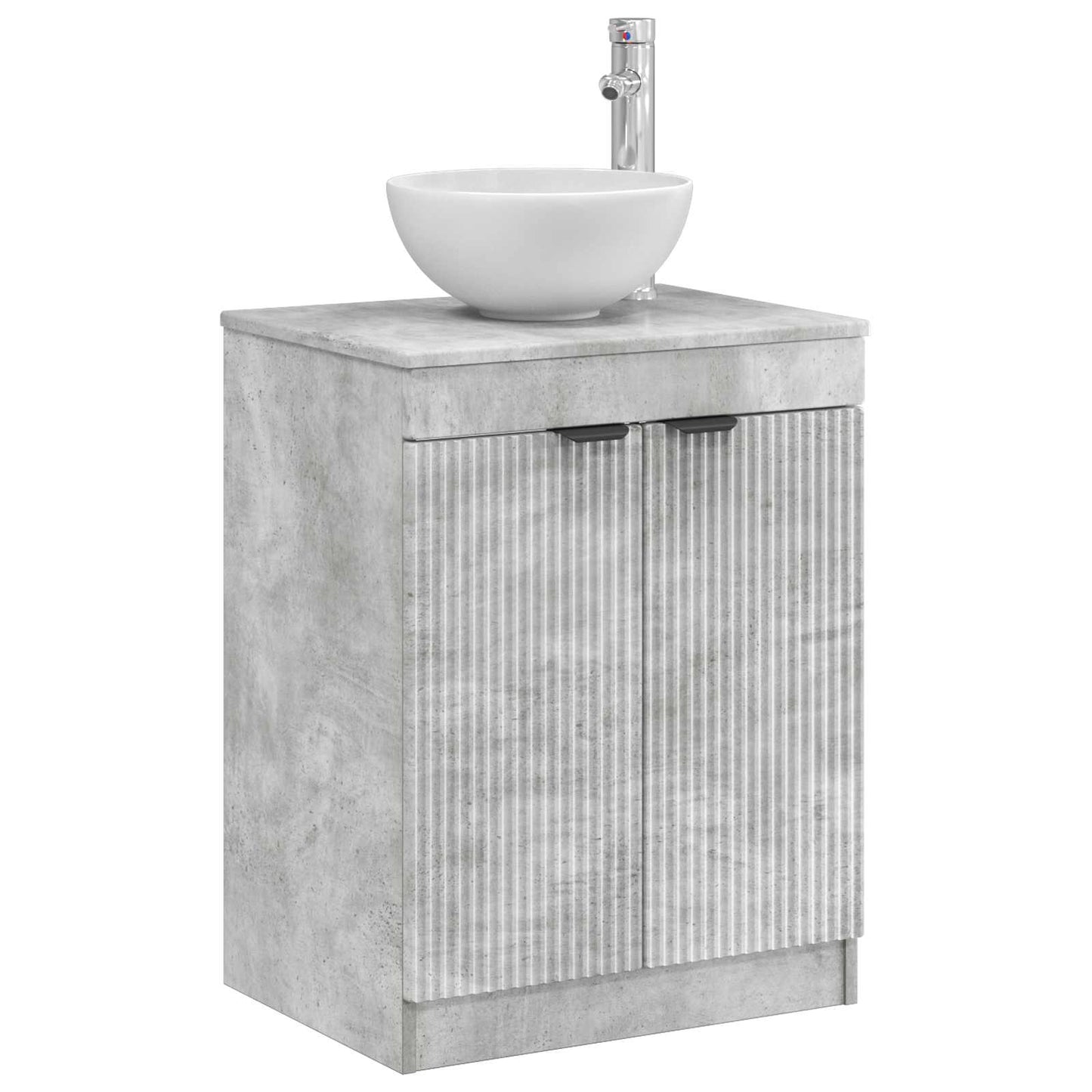 vidaXL Bathroom Cabinet Concrete Grey 54 x 41 x 70 cm Engineered Wood