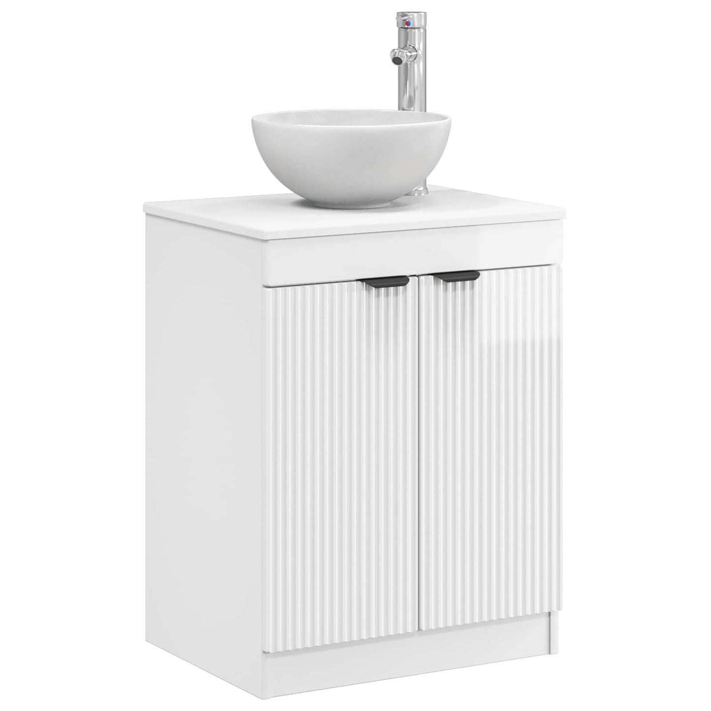 vidaXL Bathroom Cabinet High Gloss White 54 x 41 x 70 cm