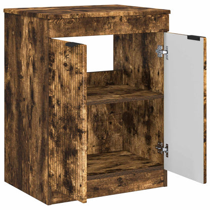 vidaXL Bathroom Cabinet Smoked Oak 54 x 41 x 70 cm Engineered Wood