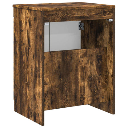 vidaXL Bathroom Cabinet Smoked Oak 54 x 41 x 70 cm Engineered Wood