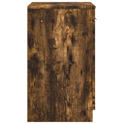 vidaXL Bathroom Cabinet Smoked Oak 54 x 41 x 70 cm Engineered Wood