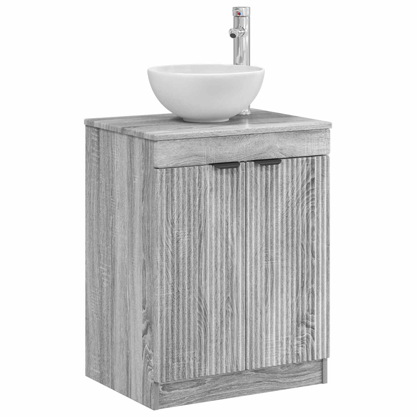 vidaXL Bathroom Cabinet Grey Sonoma 54 x 41 x 70 cm Engineered Wood