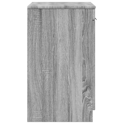 vidaXL Bathroom Cabinet Grey Sonoma 54 x 41 x 70 cm Engineered Wood