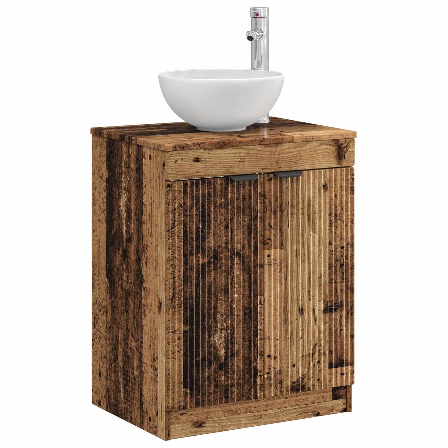 vidaXL Bathroom Cabinet Old Wood 54 x 41 x 70 cm Engineered Wood