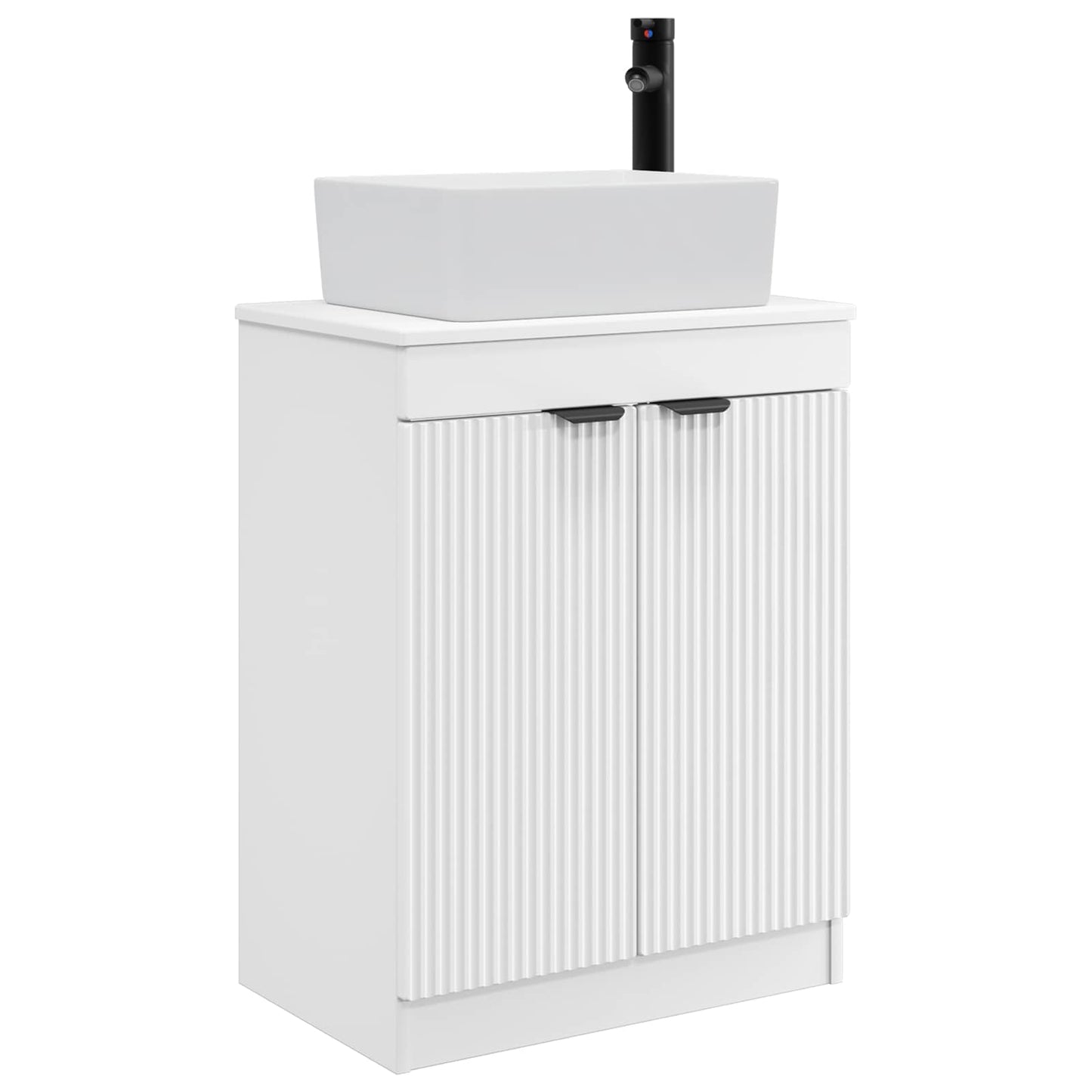 vidaXL Bathroom Vanity with Sink White 54 x 35 x 83 cm Engineered Wood