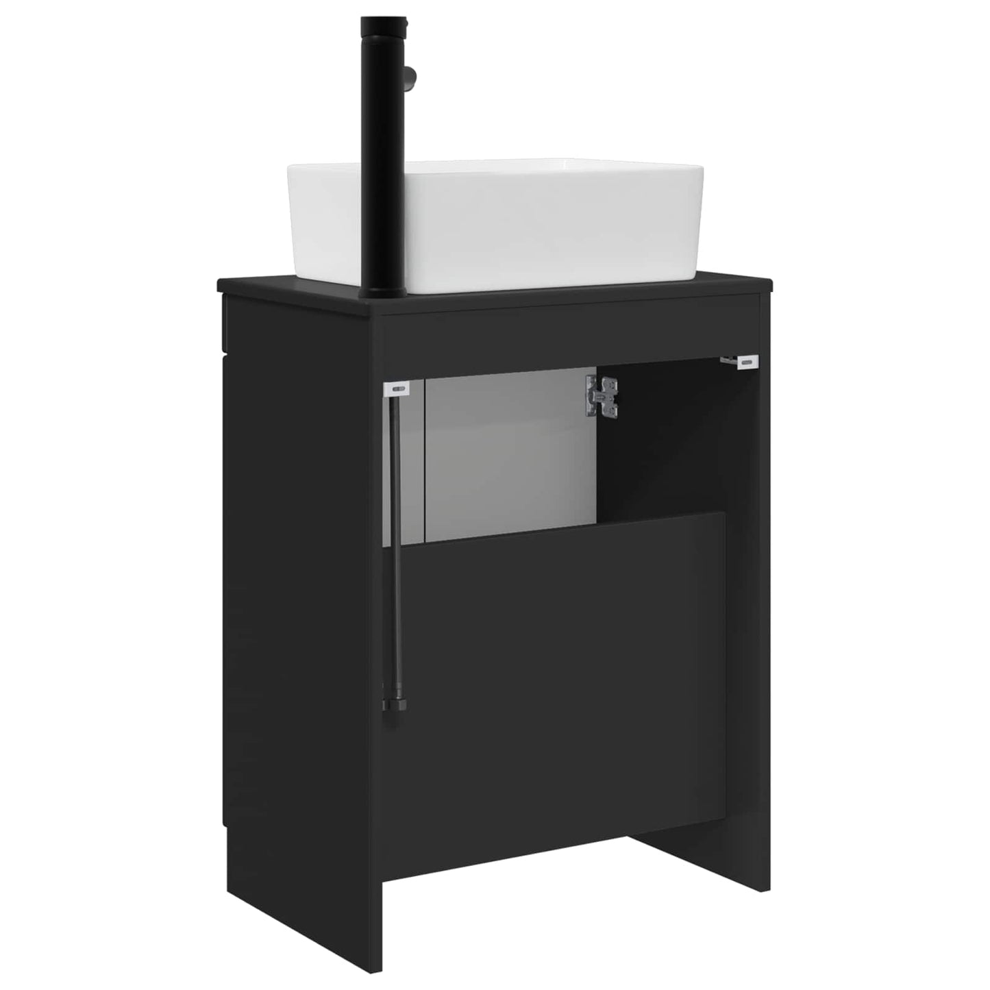 vidaXL Bathroom Vanity with Sink Black 54 x 35 x 83 cm Engineered Wood