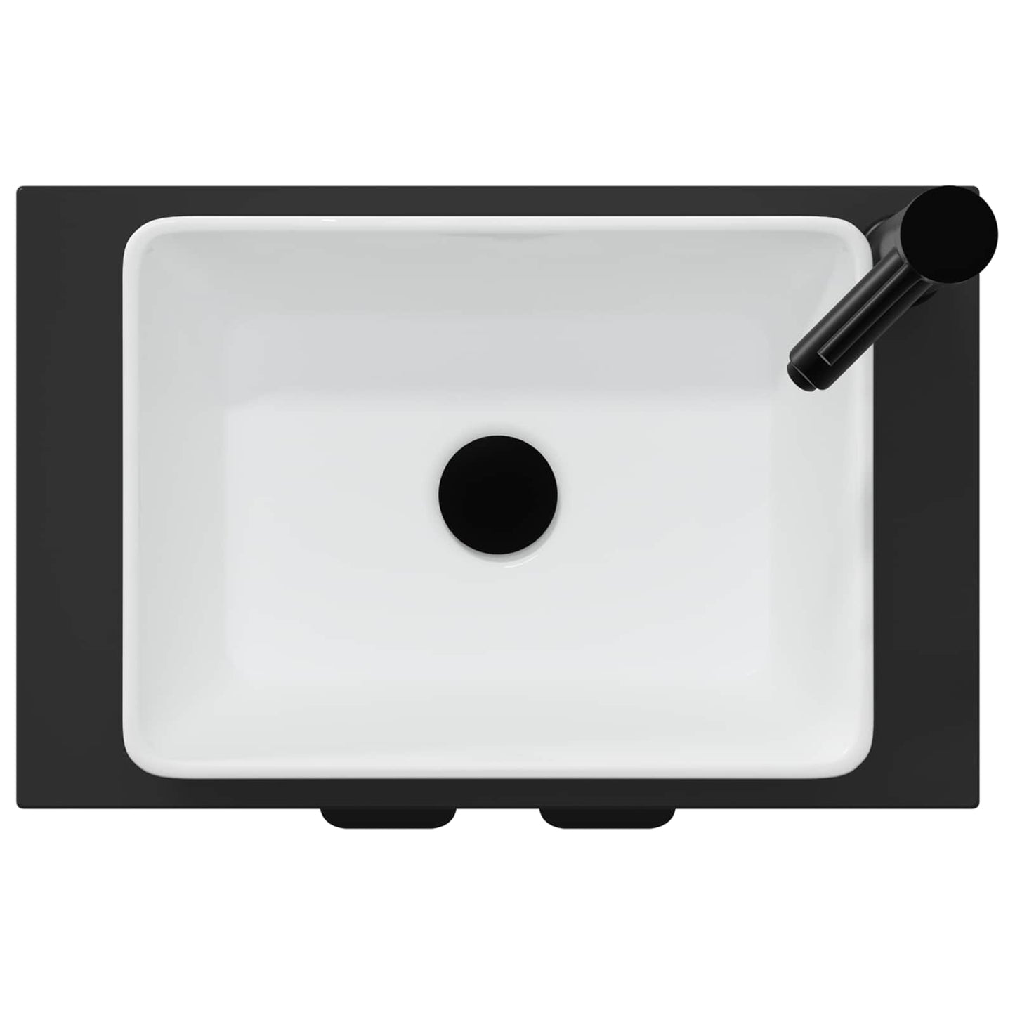 vidaXL Bathroom Vanity with Sink Black 54 x 35 x 83 cm Engineered Wood