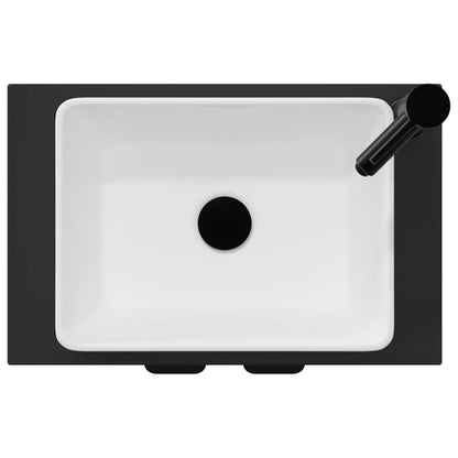 vidaXL Bathroom Vanity with Sink Black 54 x 35 x 83 cm Engineered Wood