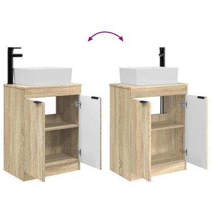 vidaXL Bathroom Vanity with Sink Sonoma Oak 54 x 35 x 83 cm