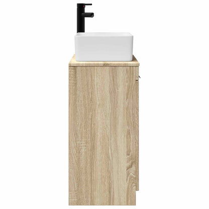 vidaXL Bathroom Vanity with Sink Sonoma Oak 54 x 35 x 83 cm