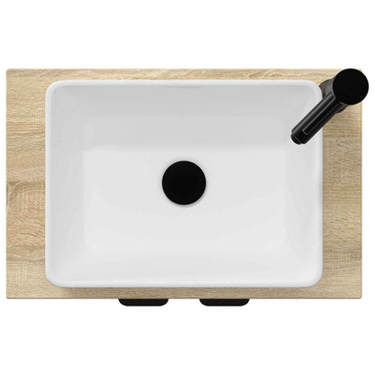 vidaXL Bathroom Vanity with Sink Sonoma Oak 54 x 35 x 83 cm