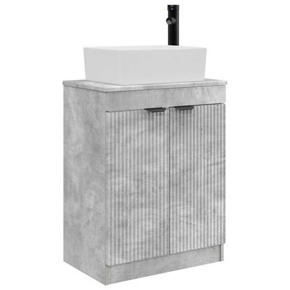 vidaXL Bathroom Vanity with Sink Concrete Grey 54 x 35 x 83 cm