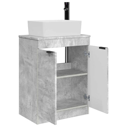 vidaXL Bathroom Vanity with Sink Concrete Grey 54 x 35 x 83 cm