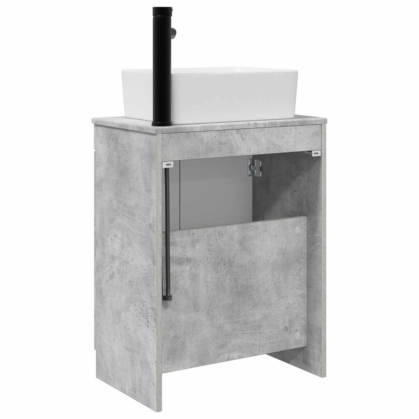 vidaXL Bathroom Vanity with Sink Concrete Grey 54 x 35 x 83 cm