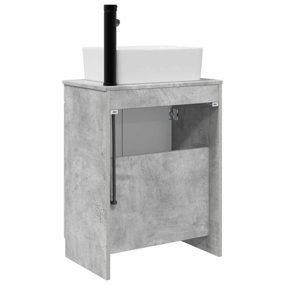 vidaXL Bathroom Vanity with Sink Concrete Grey 54 x 35 x 83 cm