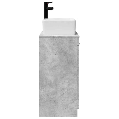 vidaXL Bathroom Vanity with Sink Concrete Grey 54 x 35 x 83 cm