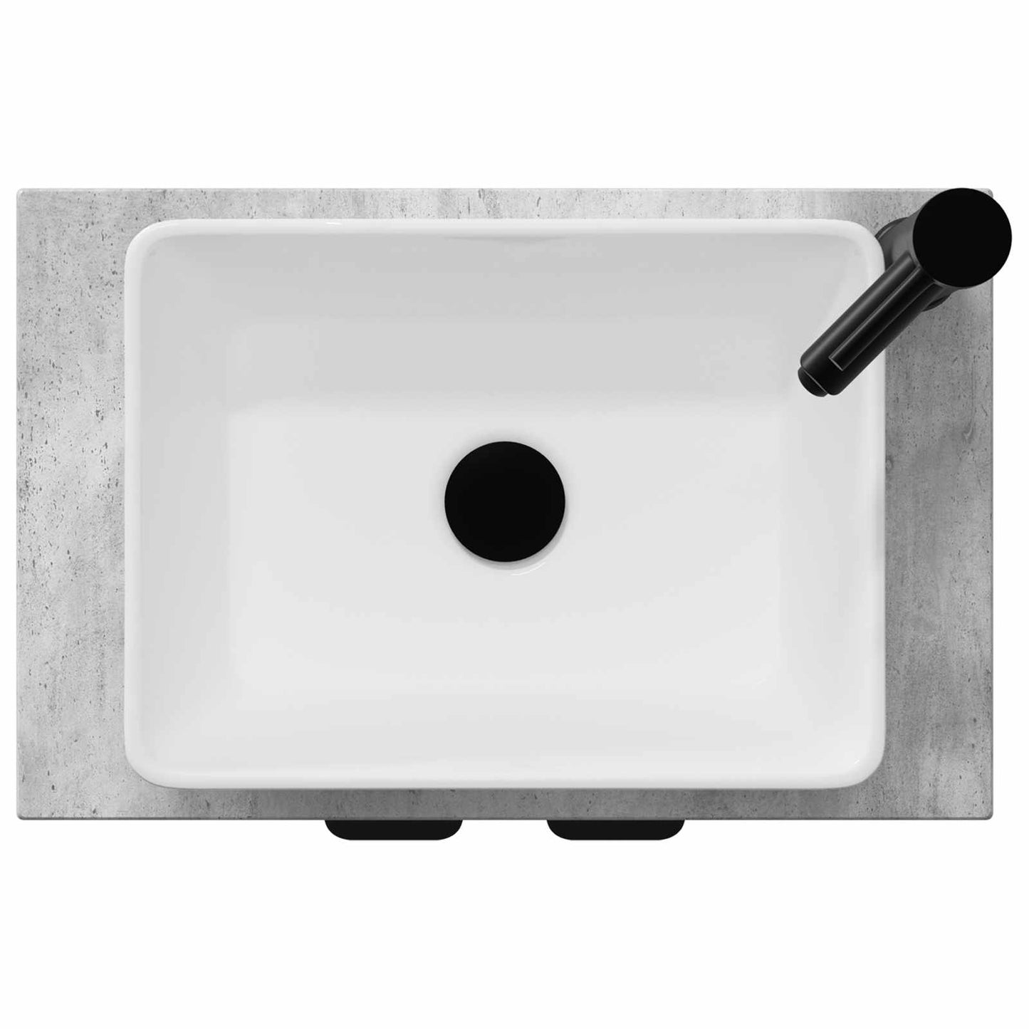 vidaXL Bathroom Vanity with Sink Concrete Grey 54 x 35 x 83 cm