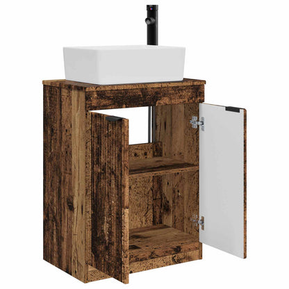 vidaXL Bathroom Vanity with Sink Old Wood 54 x 35 x 83 cm