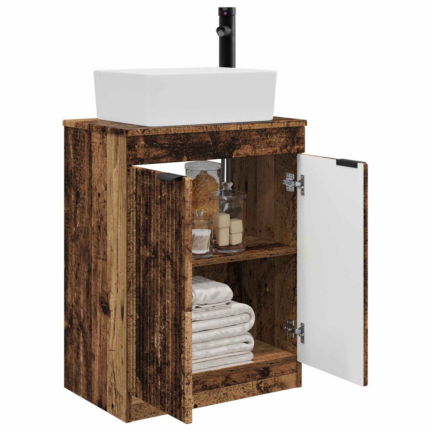 vidaXL Bathroom Vanity with Sink Old Wood 54 x 35 x 83 cm
