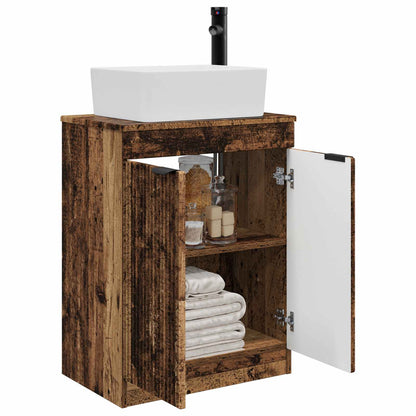 vidaXL Bathroom Vanity with Sink Old Wood 54 x 35 x 83 cm