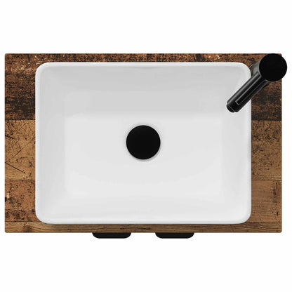 vidaXL Bathroom Vanity with Sink Old Wood 54 x 35 x 83 cm