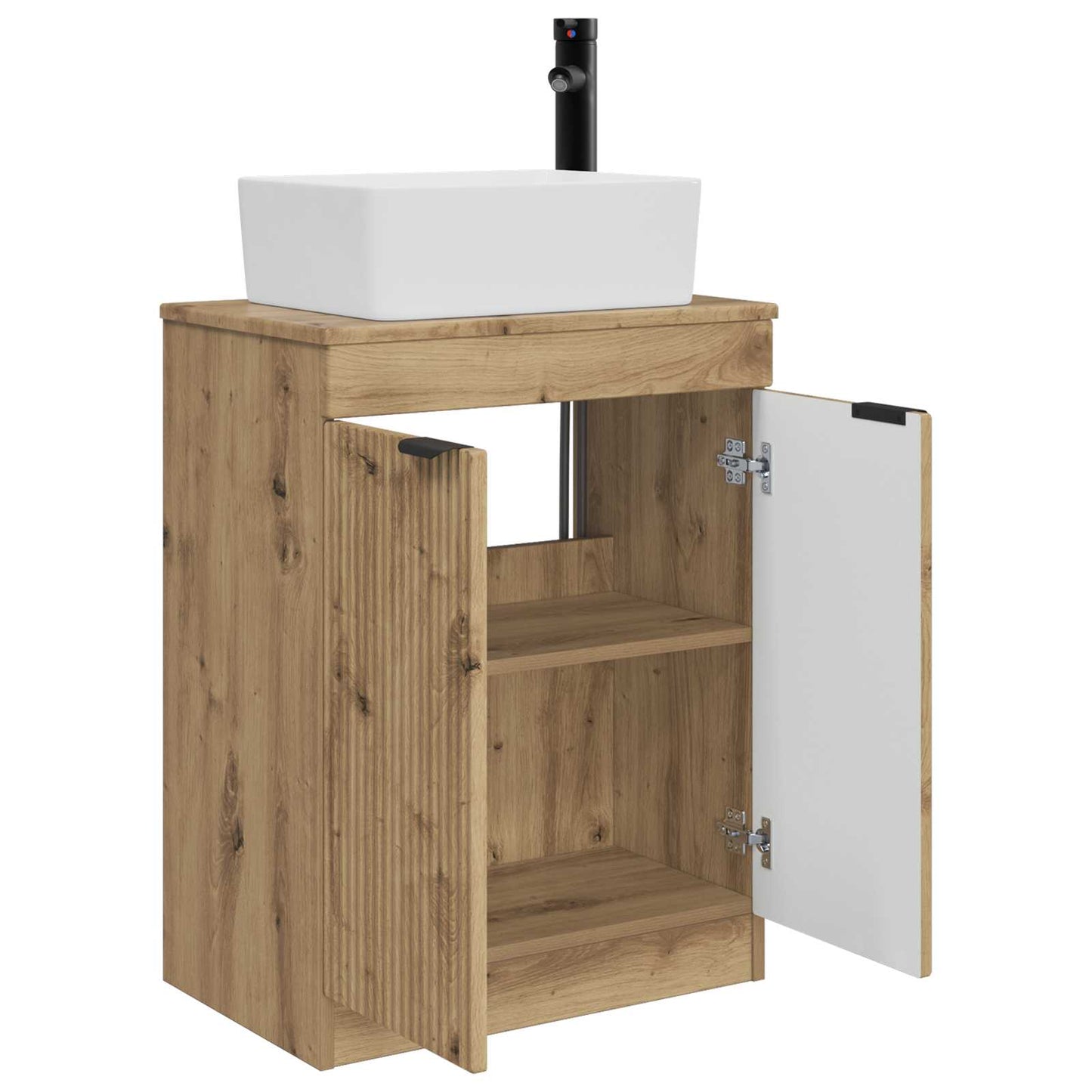 vidaXL Bathroom Vanity with Sink Artisan Oak 54 x 35 x 83 cm