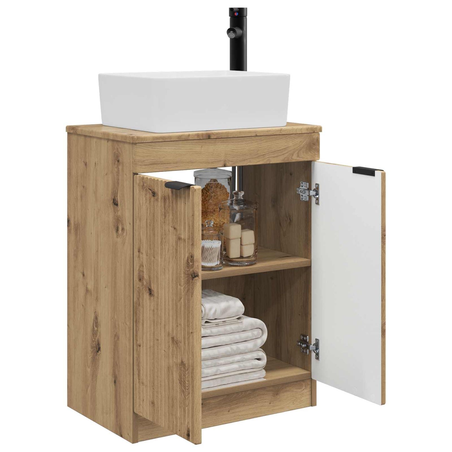 vidaXL Bathroom Vanity with Sink Artisan Oak 54 x 35 x 83 cm