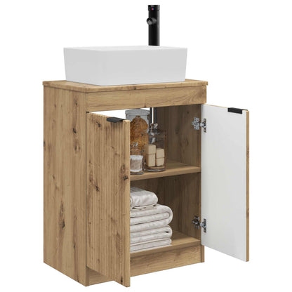 vidaXL Bathroom Vanity with Sink Artisan Oak 54 x 35 x 83 cm