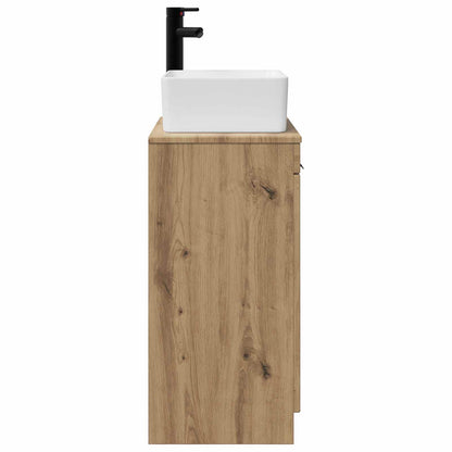 vidaXL Bathroom Vanity with Sink Artisan Oak 54 x 35 x 83 cm