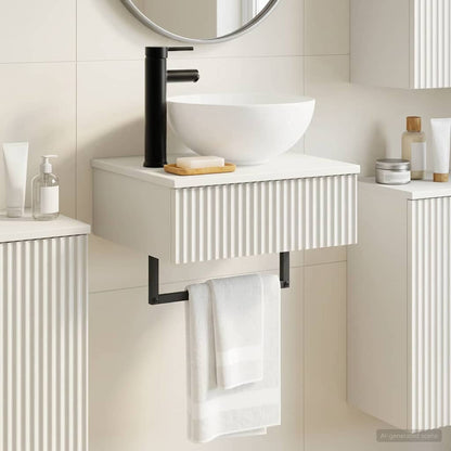 vidaXL Wall-Mounted Wash Basin White 40 x 35 x 39 cm Engineered Wood