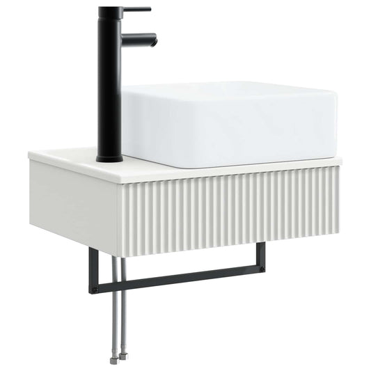 vidaXL Wall-Mounted Wash Basin White 50 x 41 x 39 cm Engineered Wood
