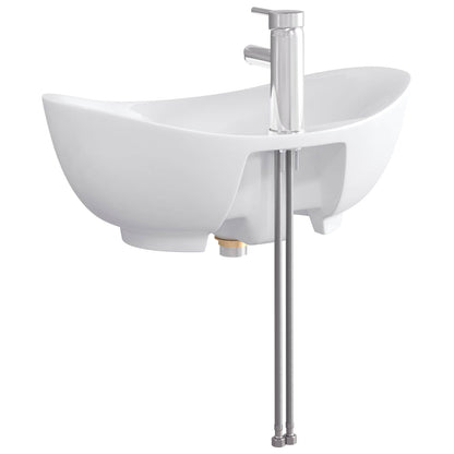 vidaXL Bathroom Wash Basin Chrome 59 x 35 x 21 cm Metal