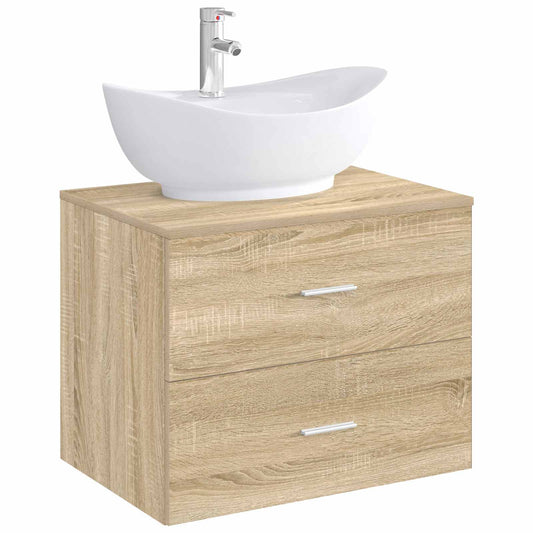 vidaXL Bathroom Wash Basin Chrome 59 x 35 x 21 cm Metal