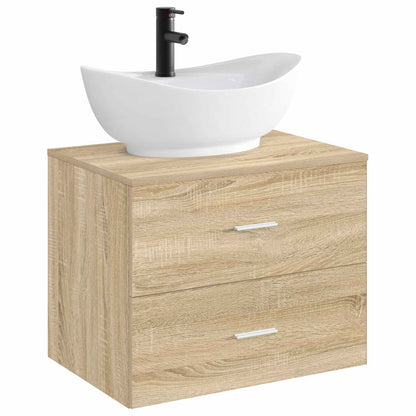 vidaXL Bathroom Wash Basin Matte Black 59 x 35 x 21 cm Metal