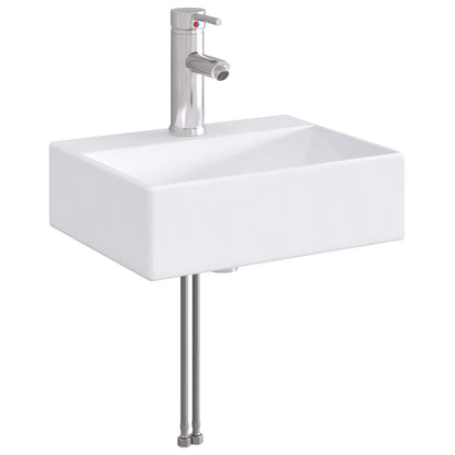 vidaXL Bathroom Wash Basin Chrome 39 x 30.5 x 12.5 cm Metal