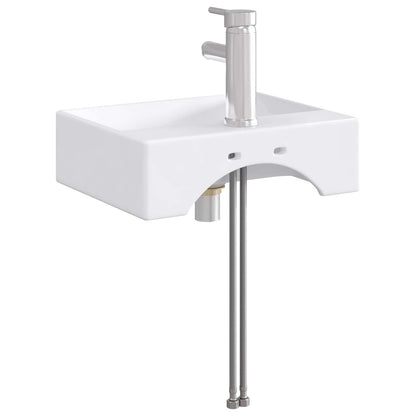 vidaXL Bathroom Wash Basin Chrome 39 x 30.5 x 12.5 cm Metal