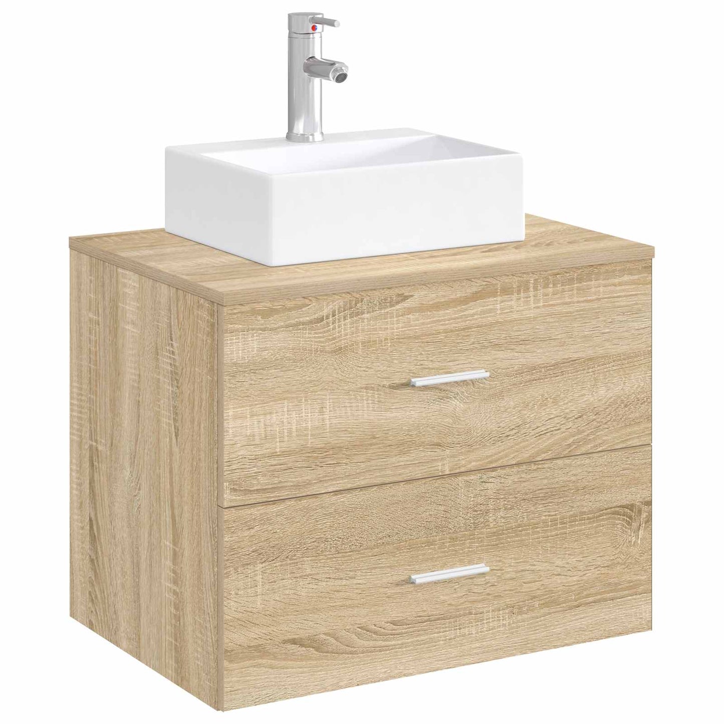 vidaXL Bathroom Wash Basin Chrome 39 x 30.5 x 12.5 cm Metal