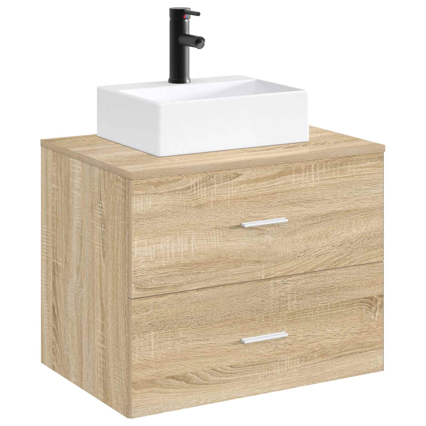 vidaXL Bathroom Wash Basin Matte Black 39 x 30.5 x 12.5 cm Metal