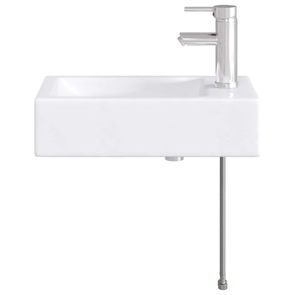 vidaXL Bathroom Wash Basin Chrome 45.5 x 25.5 x 13 cm Metal
