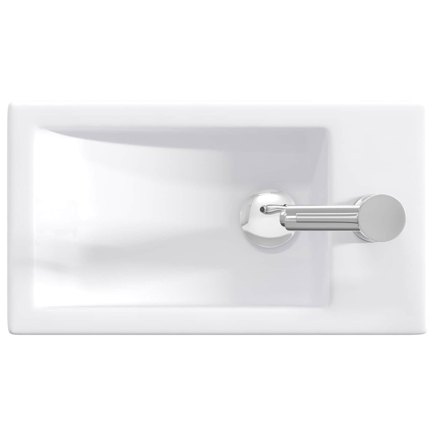 vidaXL Bathroom Wash Basin Chrome 45.5 x 25.5 x 13 cm Metal