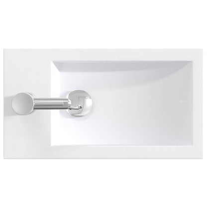 vidaXL Bathroom Wash Basin Chrome 45.5 x 25.5 x 13 cm Metal
