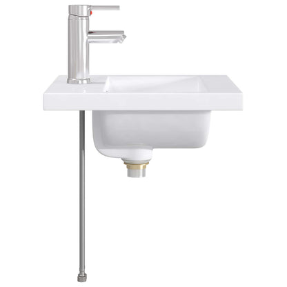vidaXL Bathroom Wash Basin Chrome 42 x 40 x 16.5 cm Metal