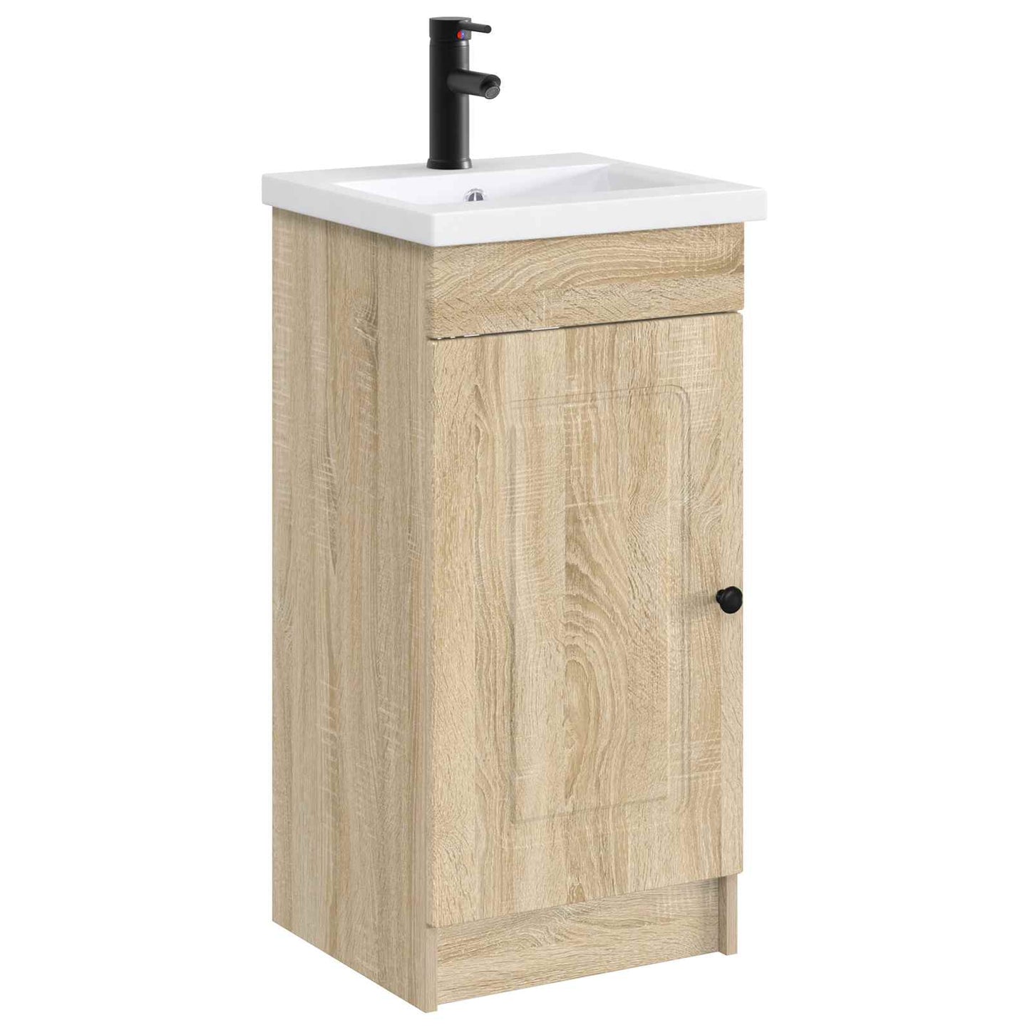 vidaXL Bathroom Wash Basin Matte Black 42 x 40 x 16.5 cm Metal