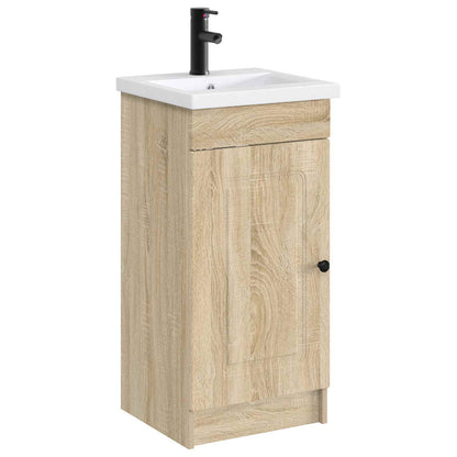 vidaXL Bathroom Wash Basin Matte Black 42 x 40 x 16.5 cm Metal
