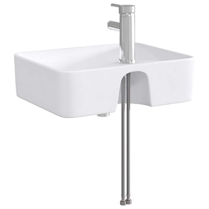 vidaXL Bathroom Wash Basin Chrome 48.5 x 37.5 x 13 cm Metal