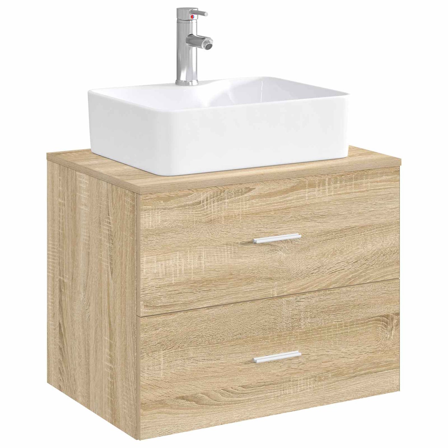 vidaXL Bathroom Wash Basin Chrome 48.5 x 37.5 x 13 cm Metal